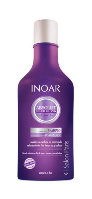 INOAR Absolut Speed Blond Shampoo - 8.45 fl Oz (250 ml) - ADDROS.COM